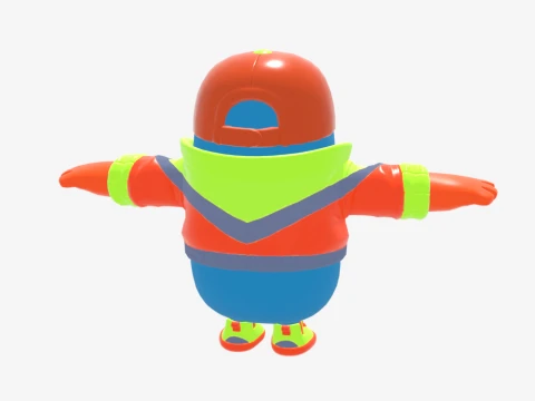 Synth Fall Guy - Fortnite 3D Model