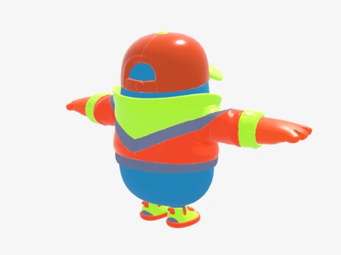 Synth Fall Guy - Fortnite 3D Model