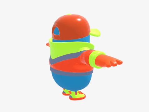 Synth Fall Guy - Fortnite 3D Model