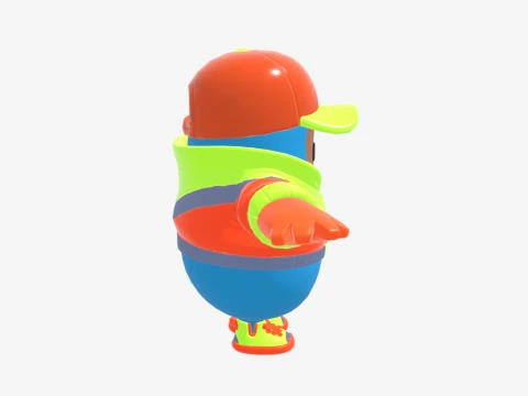 Synth Fall Guy - Fortnite 3D Model