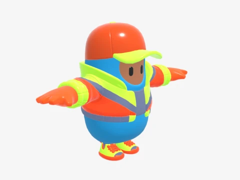 Synth Fall Guy - Fortnite 3D Model