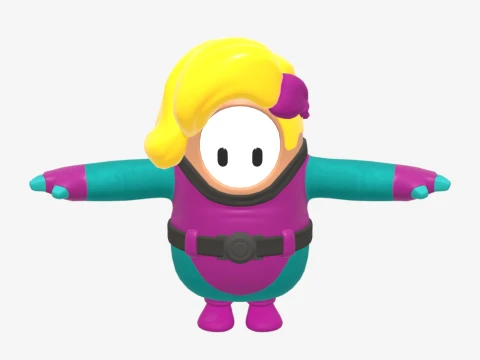 Fashion Elite Skully Fall Guy - Fortnite 3D Model
