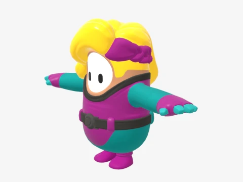 Fashion Elite Skully Fall Guy - Fortnite 3D Model