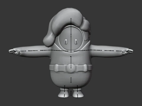 Fashion Elite Skully Fall Guy - Fortnite 3D Model