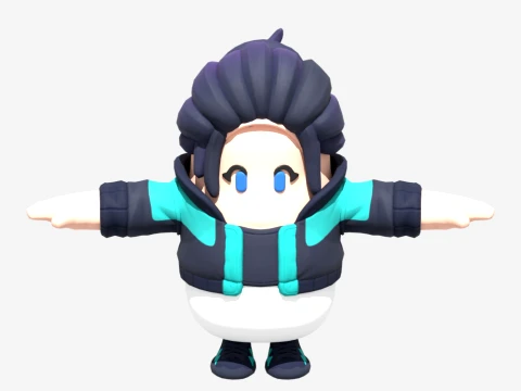 Zoe Clash Fall Guy - Fortnite 3D Model