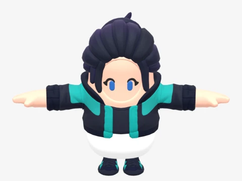 Zoe Clash Fall Guy - Fortnite 3D Model