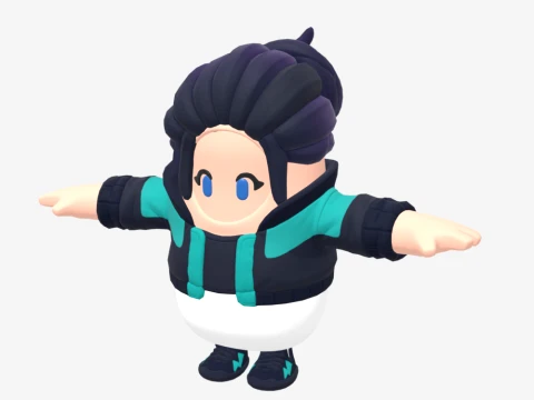 Zoe Clash Fall Guy - Fortnite 3D Model