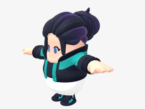Zoe Clash Fall Guy - Fortnite 3D Model
