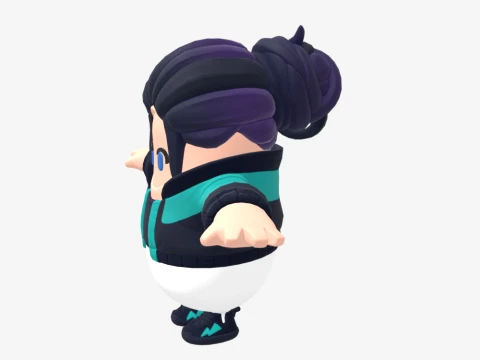 Zoe Clash Fall Guy - Fortnite 3D Model