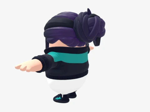 Zoe Clash Fall Guy - Fortnite 3D Model