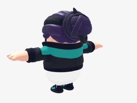 Zoe Clash Fall Guy - Fortnite 3D Model