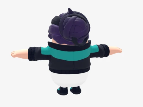 Zoe Clash Fall Guy - Fortnite 3D Model