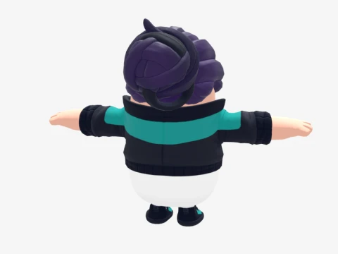 Zoe Clash Fall Guy - Fortnite 3D Model