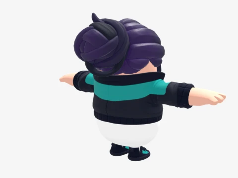 Zoe Clash Fall Guy - Fortnite 3D Model