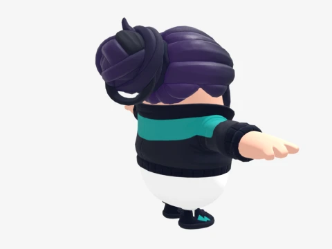 Zoe Clash Fall Guy - Fortnite 3D Model