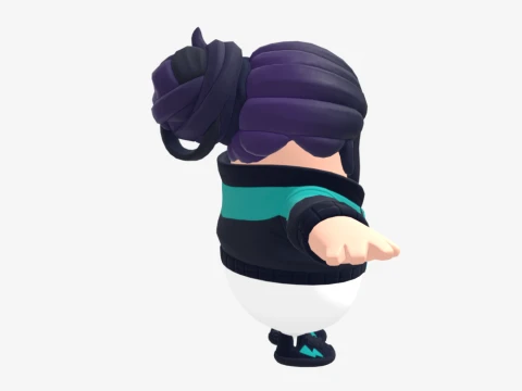 Zoe Clash Fall Guy - Fortnite 3D Model