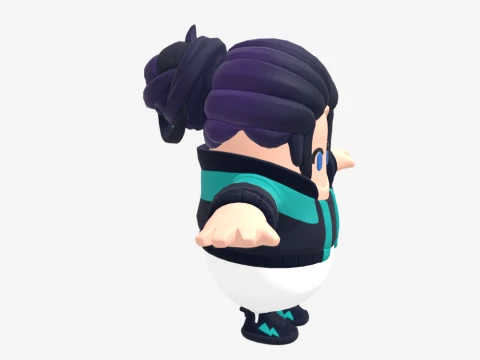 Zoe Clash Fall Guy - Fortnite 3D Model
