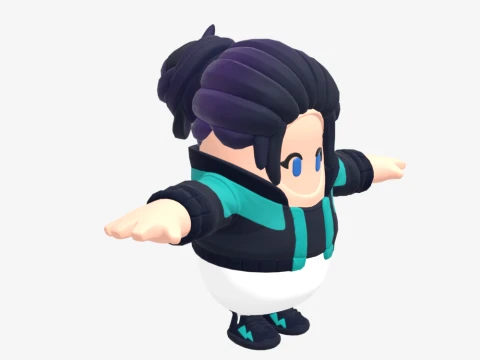 Zoe Clash Fall Guy - Fortnite 3D Model