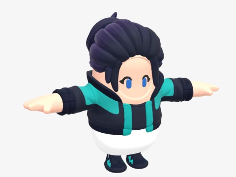 Zoe Clash Fall Guy - Fortnite 3D Model