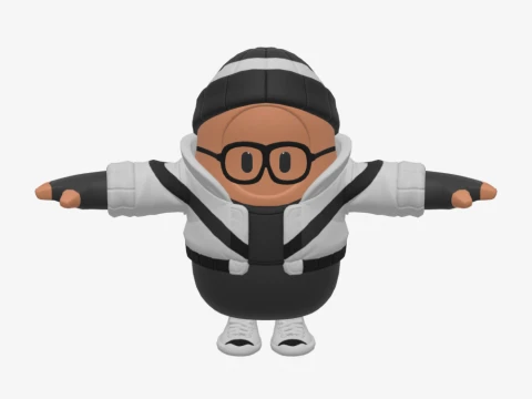 Scoundrel Fall Guy - Fortnite 3D Model