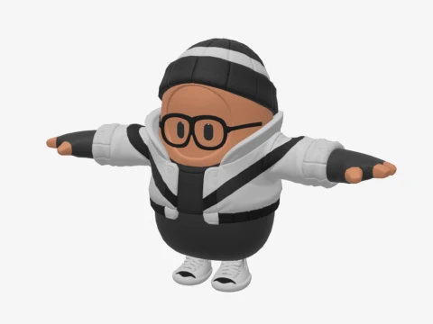 Scoundrel Fall Guy - Fortnite 3D Model
