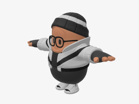 Scoundrel Fall Guy - Fortnite 3D Model