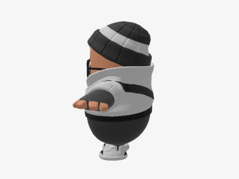 Scoundrel Fall Guy - Fortnite 3D Model