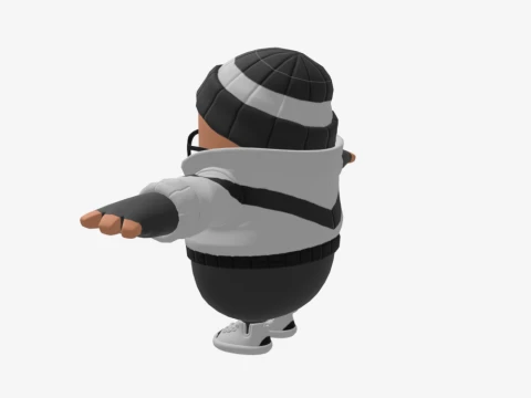 Scoundrel Fall Guy - Fortnite 3D Model