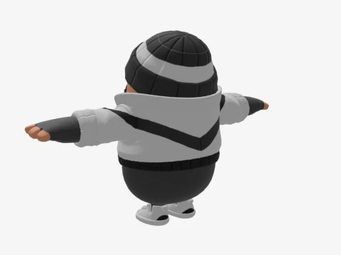 Scoundrel Fall Guy - Fortnite 3D Model