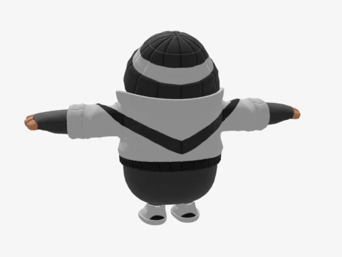 Scoundrel Fall Guy - Fortnite 3D Model