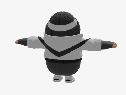 Scoundrel Fall Guy - Fortnite 3D Model