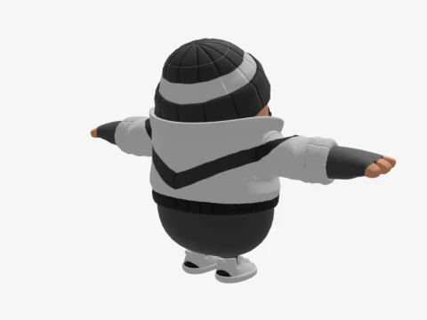Scoundrel Fall Guy - Fortnite 3D Model