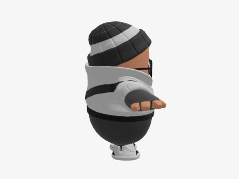 Scoundrel Fall Guy - Fortnite 3D Model