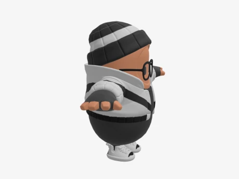 Scoundrel Fall Guy - Fortnite 3D Model