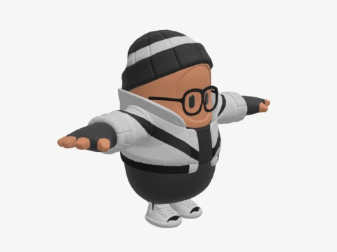 Scoundrel Fall Guy - Fortnite 3D Model