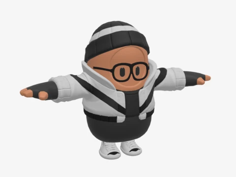 Scoundrel Fall Guy - Fortnite 3D Model