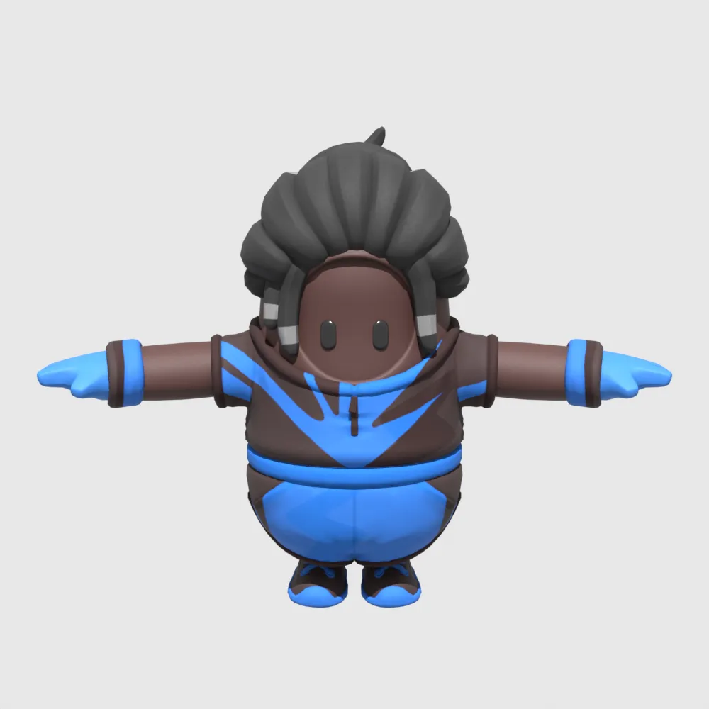 Tidewalker Trace Fall Guy - Fortnite 3D Model .c4d .max .obj .3ds .fbx .stl .blend 