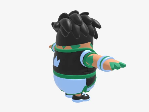 Championship Jonesy Fall Guy - Fortnite 3D Model