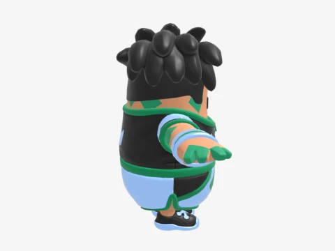 Championship Jonesy Fall Guy - Fortnite 3D Model
