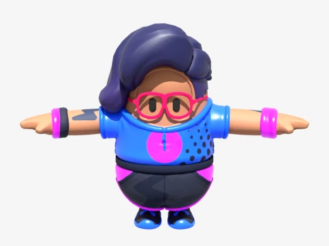 Scuba Crystal Fall Guy - Fortnite 3D Model