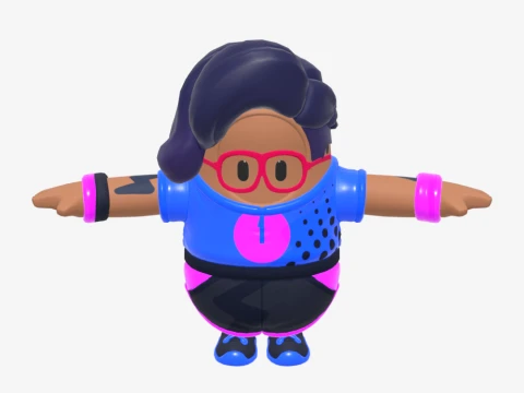 Scuba Crystal Fall Guy - Fortnite 3D Model