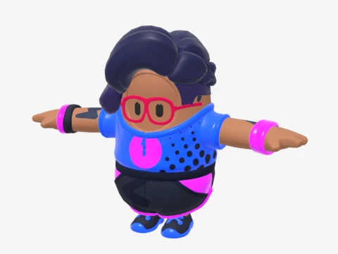 Scuba Crystal Fall Guy - Fortnite 3D Model