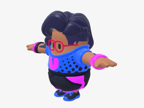Scuba Crystal Fall Guy - Fortnite 3D Model