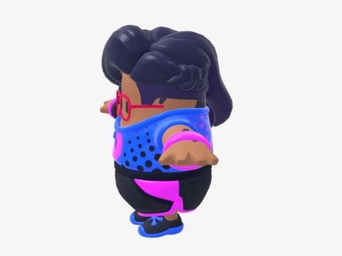 Scuba Crystal Fall Guy - Fortnite 3D Model