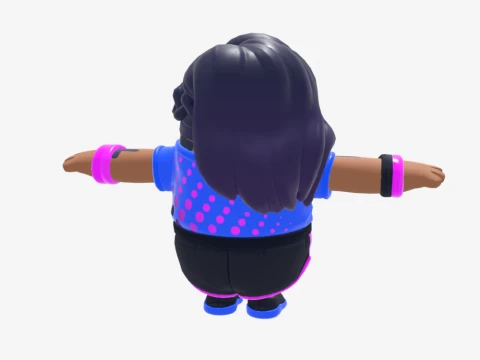Scuba Crystal Fall Guy - Fortnite 3D Model