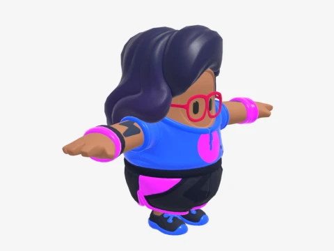 Scuba Crystal Fall Guy - Fortnite 3D Model