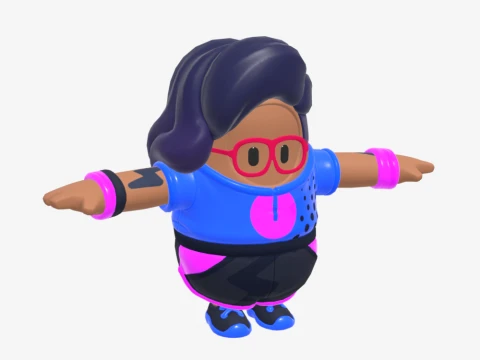 Scuba Crystal Fall Guy - Fortnite 3D Model