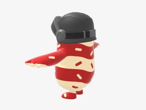 Kane Fall Guy - Fortnite 3D Model