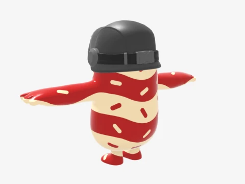 Kane Fall Guy - Fortnite 3D Model