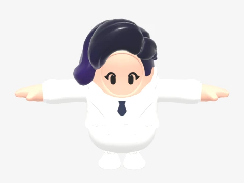 Court Queen Erisa Fall Guy - Fortnite 3D Model